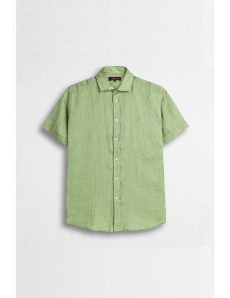 MCS camicia mezza manica in lino 14MSH207-02608 [5caf115b]