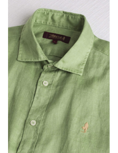 MCS camicia mezza manica in lino 14MSH207-02608 [eee29741]