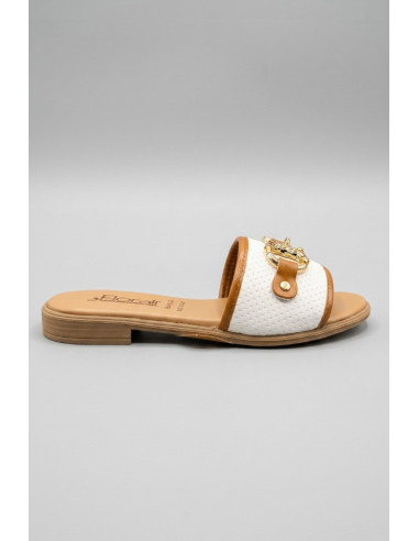 Floralì ciabatta con dettaglio sulla fascia POS72 [f17f47fa]