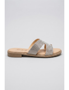 Floralì ciabatta con fascia ricoperta di strass POS73 [e3271f9f]