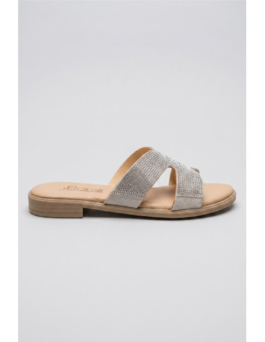 Floralì ciabatta con fascia ricoperta di strass POS73 [e3271f9f]