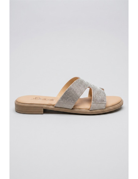 Floralì ciabatta con fascia ricoperta di strass POS73 [e3271f9f]