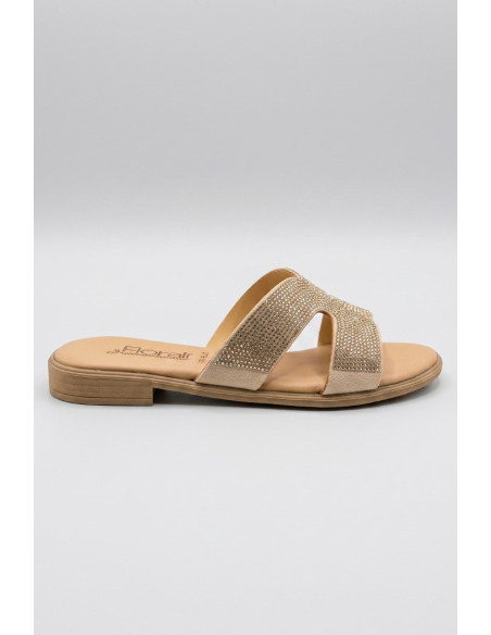 Floralì ciabatta con fascia ricoperta di strass POS73 [8824c89d]