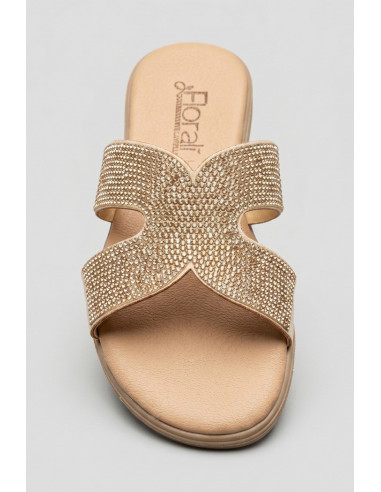 Floralì ciabatta con fascia ricoperta di strass POS73 [e61f4a94]