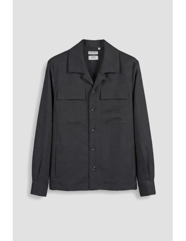 Antony Morato camicia regular in viscosa e lino slub Antigua MMSL00794-FA900135 [f5a0f130]