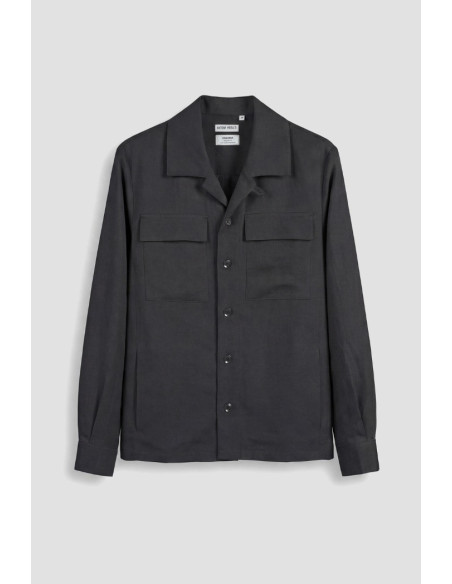 Antony Morato camicia regular in viscosa e lino slub Antigua MMSL00794-FA900135 [f5a0f130]