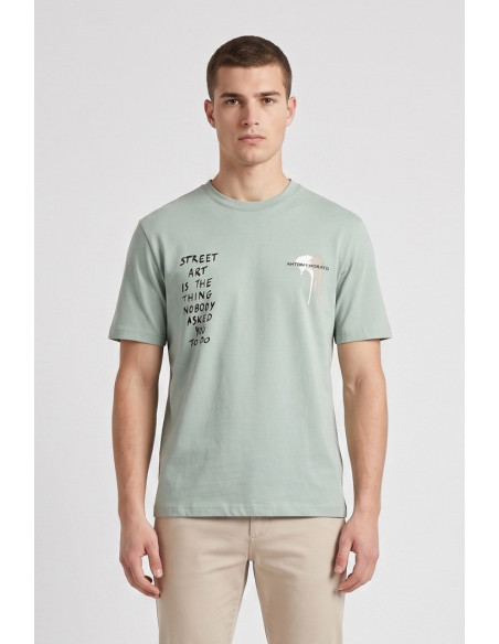 Antony Morato t-shirt relaxed fit street art MMKS02670-FA100144 [75864d57]