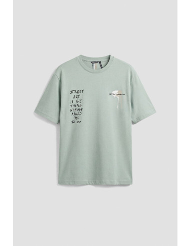 Antony Morato t-shirt relaxed fit street art MMKS02670-FA100144 [1eed8840]