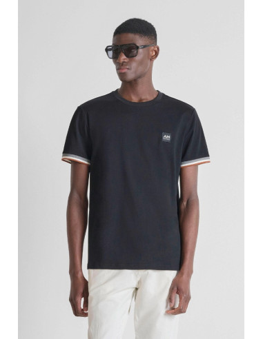 Antony Morato t-shirt regular fit in jersey con dettaglio manica MMKS02648-FA100258 [60ed6ac2]