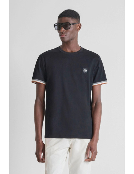 Antony Morato t-shirt regular fit in jersey con dettaglio manica MMKS02648-FA100258 [60ed6ac2]