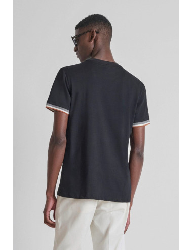 Antony Morato t-shirt regular fit in jersey con dettaglio manica MMKS02648-FA100258 [0ed6e8cb]