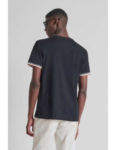 Antony Morato t-shirt regular fit in jersey con dettaglio manica MMKS02648-FA100258 [0ed6e8cb]