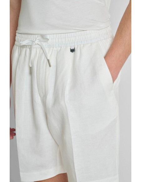 Antony Morato bermuda regular fit in viscosa e lino slub Nolan MMSH00230-FA900135 [14108ab8]