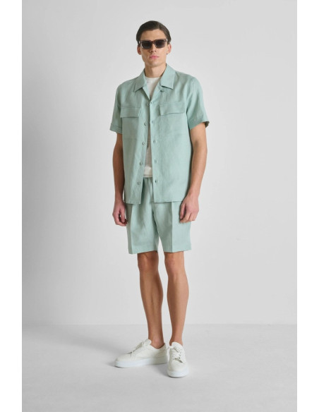 Antony Morato bermuda regular fit in viscosa e lino slub Nolan MMSH00230-FA900135 [fc384336]