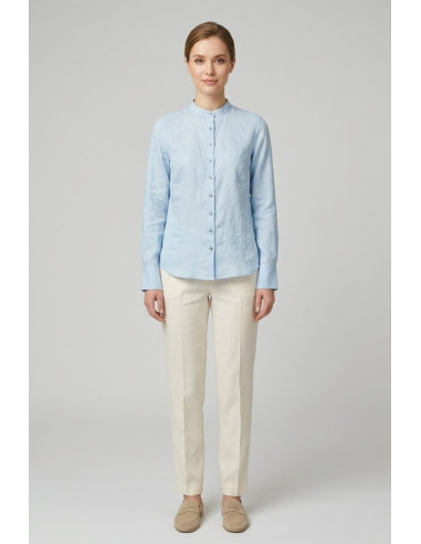 Markup camicia coreana in lino MW13015 [12d6c6e7]