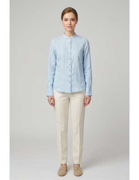 Markup camicia coreana in lino MW13015 [12d6c6e7]
