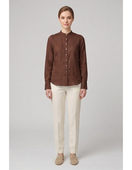 Markup camicia coreana in lino MW13015 [d898a1d9]