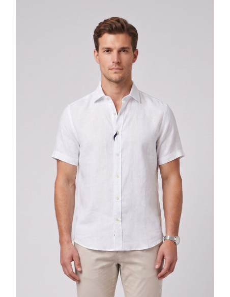 Markup camicia in lino mezza manica MK13005 [1efc7918]
