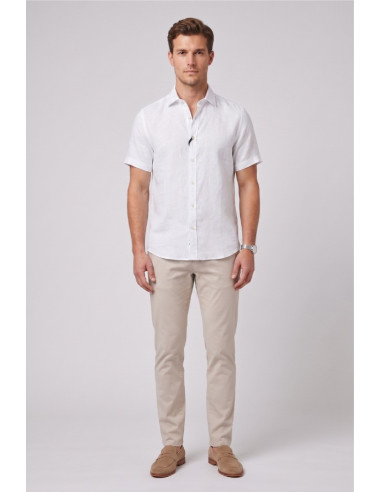 Markup camicia in lino mezza manica MK13005 [70c7fb11]