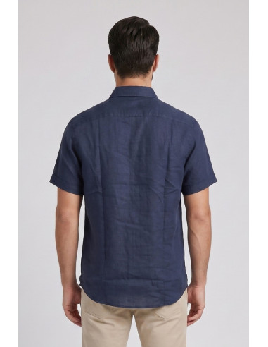 Markup camicia in lino mezza manica MK13005 [5cc48013]