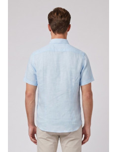 Markup camicia in lino mezza manica MK13005 [8db0b3cd] 2
