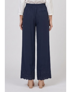 Fresh Flower pantalone in filo di Scozia con fondo traforato FD560 [92728530] 2
