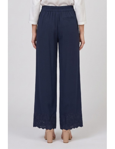 Fresh Flower pantalone in filo di Scozia con fondo traforato FD560 [4b54c63d]