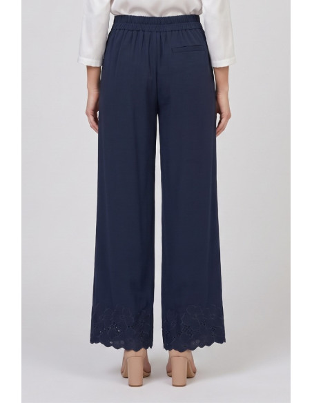 Fresh Flower pantalone in filo di Scozia con fondo traforato FD560 [4b54c63d]