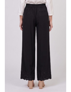 Fresh Flower pantalone in filo di Scozia con fondo traforato FD560 [226e87ba] 2