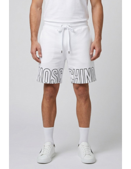 Moschino bermuda in cotone con stampa sul fondo V1A6811-4418 [9142212d]
