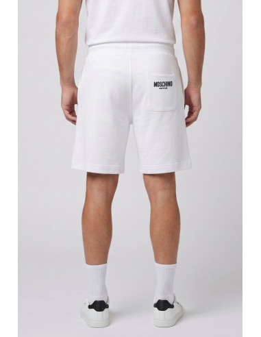Moschino bermuda in cotone con stampa sul fondo V1A6811-4418 [48646220]