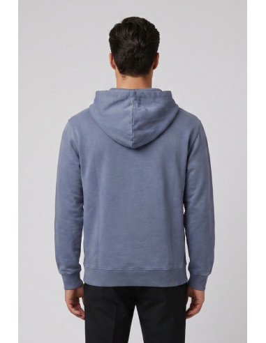 Moschino felpa cappuccio delavè con bande logate V1A1716-4436 [9ef53988]