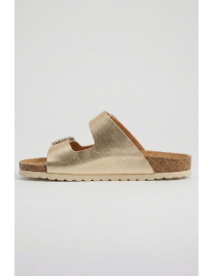 Lumberjack ciabatta in pelle con doppia fascia Miuccia 102269253 [49c441c5] 2