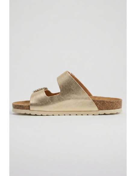 Lumberjack ciabatta in pelle con doppia fascia Miuccia 102269253 [90e202c8]