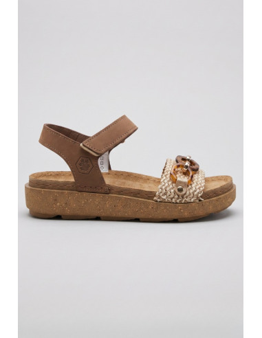Lumberjack sandalo in pelle con chiusura a strappo Nicole 102269203 [8d4ef594]
