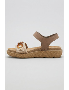 Lumberjack sandalo in pelle con chiusura a strappo Nicole 102269203 [8d4ef594] 2
