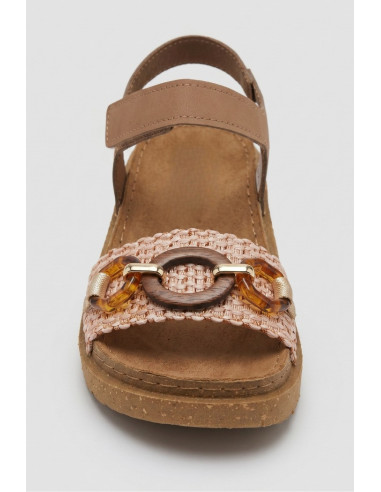 Lumberjack sandalo in pelle con chiusura a strappo Nicole 102269206 [08349553]
