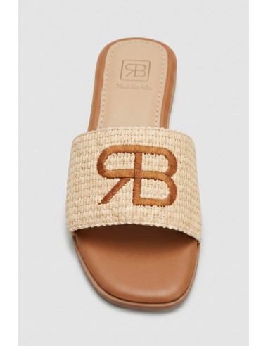 Renato Balestra ciabatta con ricamo logo WS-6 [744d19a0]