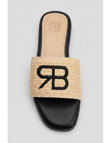 Renato Balestra ciabatta con ricamo logo WS-6 [064d0cc7]