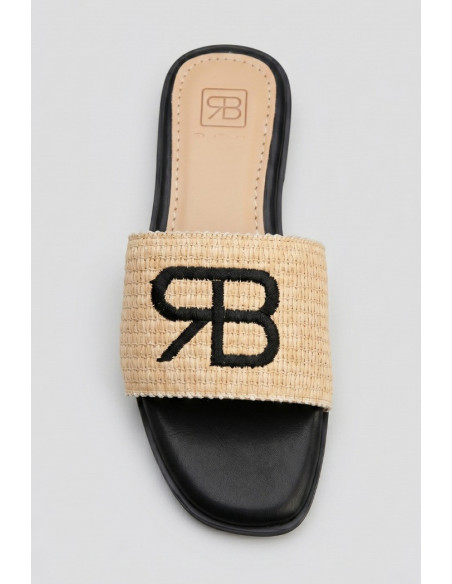 Renato Balestra ciabatta con ricamo logo WS-6 [064d0cc7]