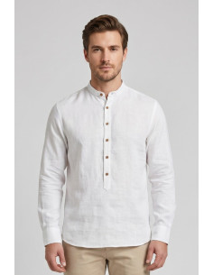 Datch camicia serafino in lino DM1950 [06020cf7]