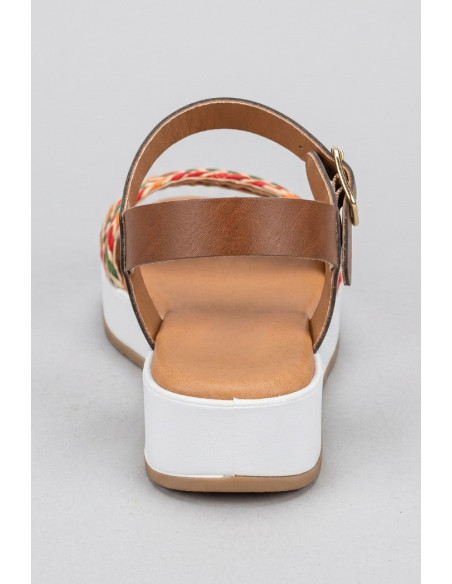 Claude sandalo con fascia intrecciata e cinturino ART 7 [8a55ed41]