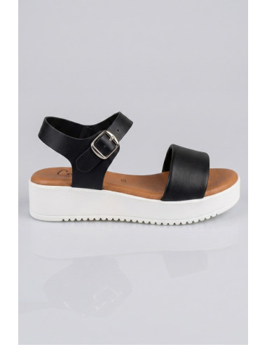 Claude sandalo con fascia effetto pelle e cinturino ART 2 [39972048]