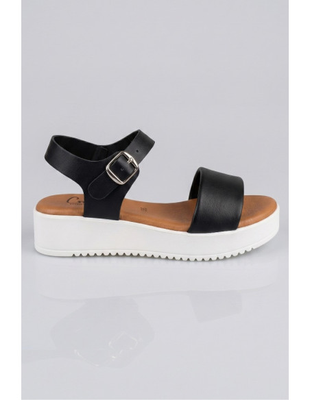Claude sandalo con fascia effetto pelle e cinturino ART 2 [39972048]