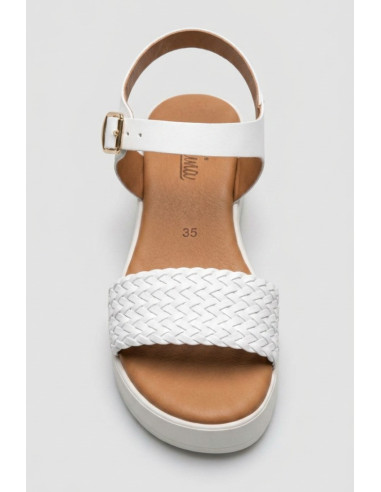 Claude sandalo con fascia intrecciata e cinturino ART 17 [d4e78255]