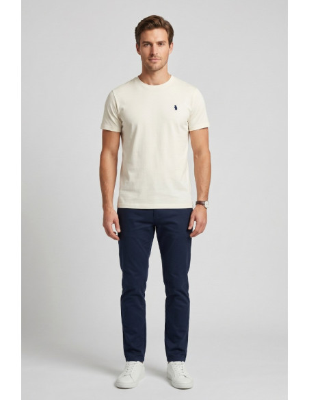 Refrigue t-shirt in jersey di cotone con logo ricamato R4532M261 [e1dd8c0f]