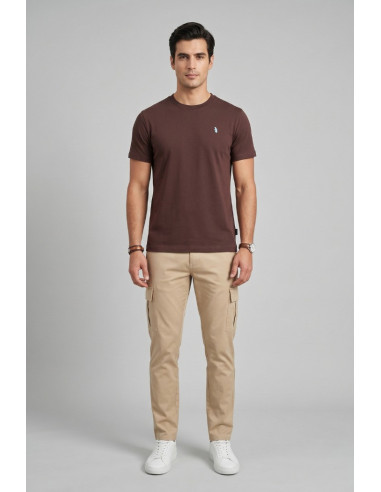 Refrigue t-shirt in jersey di cotone con logo ricamato R4532M261 [b8df21e4]