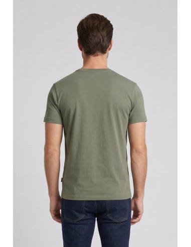 Refrigue t-shirt in jersey di cotone con logo ricamato R4532M261 [37a625ee]