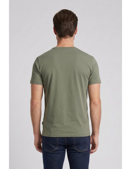 Refrigue t-shirt in jersey di cotone con logo ricamato R4532M261 [37a625ee]