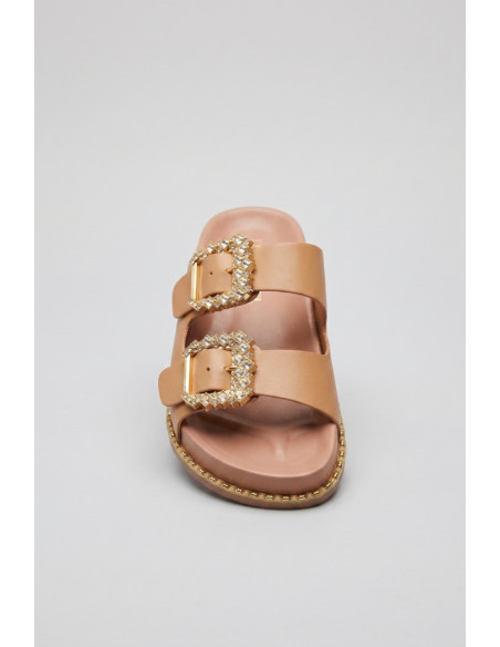 Solo Soprani ciabatta con fibbie gioiello Parigi SSW619N11 [881a0239]